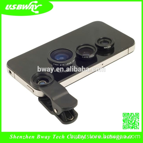 3 in 1 camera clip lens for mobilephone and tablet